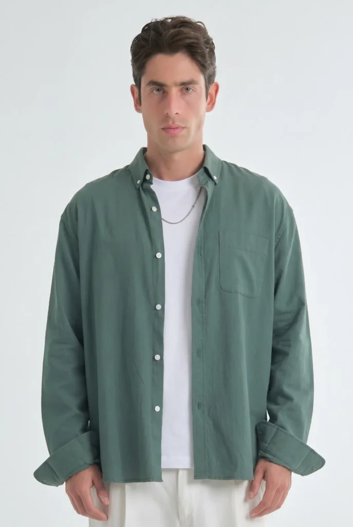 Navy Pinpoint Shirt 1