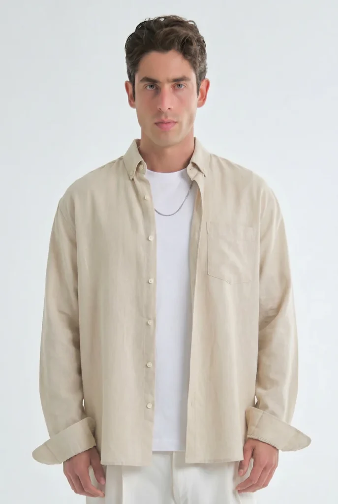 Navy Pinpoint Shirt 4